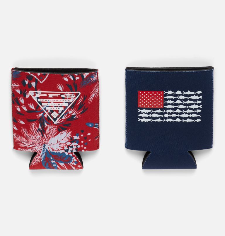 2 PK PFG NEOPRENE CAN COZIE | 698 | O/S, Color: Fireworks Fishing Red Spark, image 4
