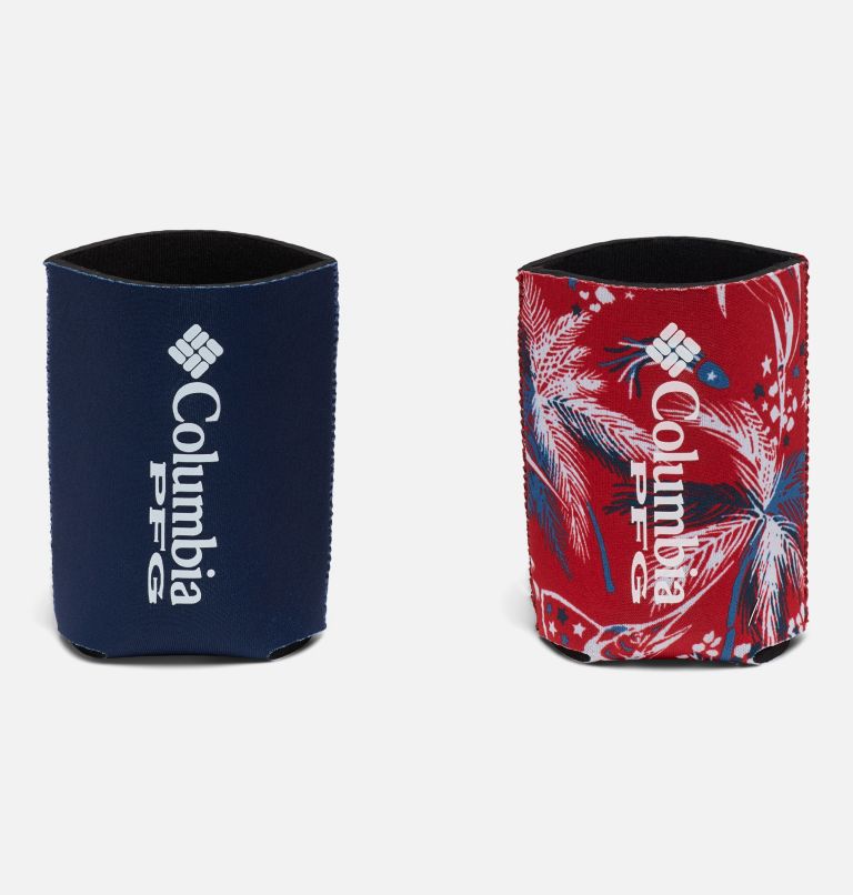 2 PK PFG NEOPRENE CAN COZIE | 698 | O/S, Color: Fireworks Fishing Red Spark, image 1