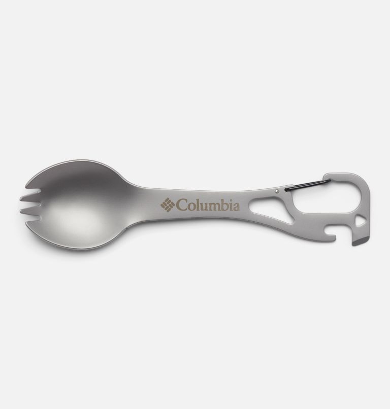 Backpacker Spork with Carabiner, Color: Stainless Steel, image 1