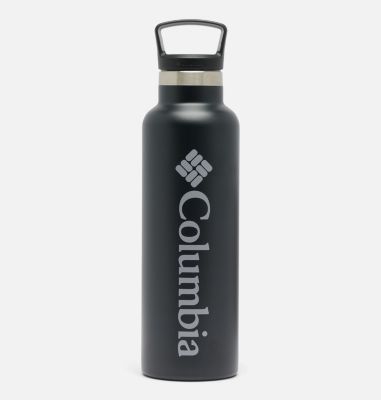 21oz Stainless Steel Double Wall Vacuum Bottle, Color: Black, image 1