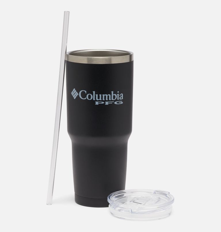 Thumbnail: 30 OZ SS VACUUM TUMBLER WITH STRAW | 010 | O/S, Color: Black, image 3