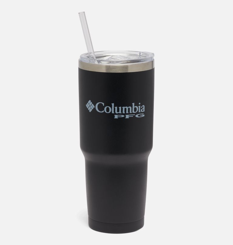 30 OZ SS VACUUM TUMBLER WITH STRAW | 010 | O/S, Color: Black, image 2