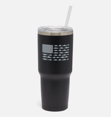 Columbia Double Wall Tumbler with Straw 21oz - O/S - Black