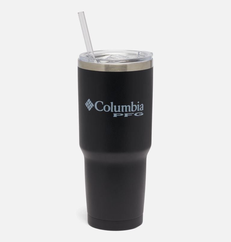 Thumbnail: 30 OZ SS VACUUM TUMBLER WITH STRAW | 010 | O/S, Color: Black, image 1