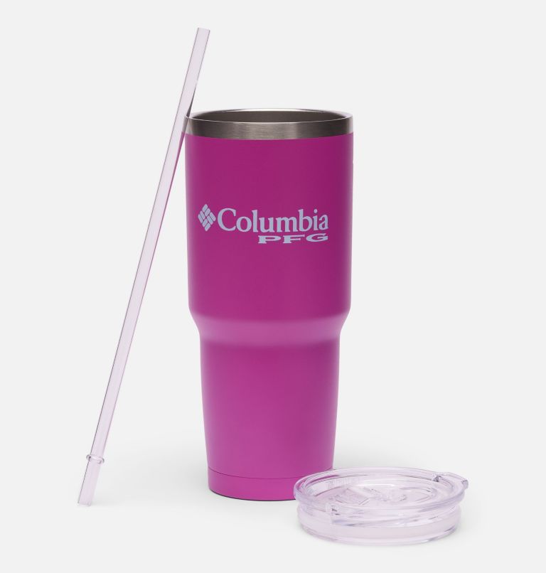 30 OZ SS VACUUM TUMBLER WITH STRAW | 574 | O/S, Color: Bright Lavendar Easy Bleezy, image 3