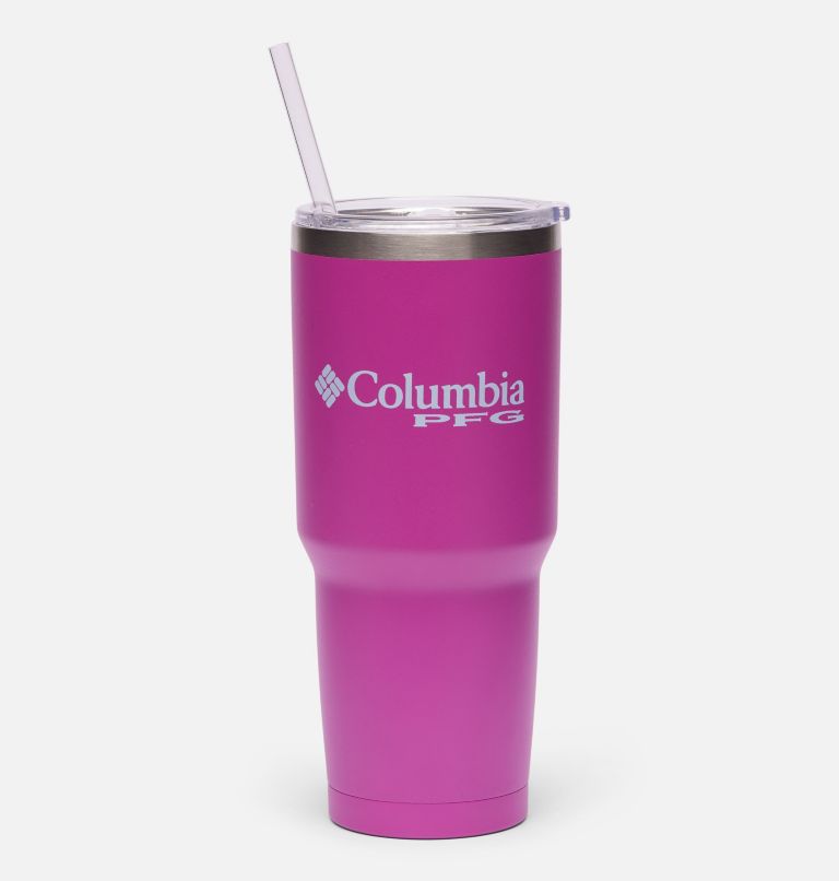 30 OZ SS VACUUM TUMBLER WITH STRAW | 574 | O/S, Color: Bright Lavendar Easy Bleezy, image 2
