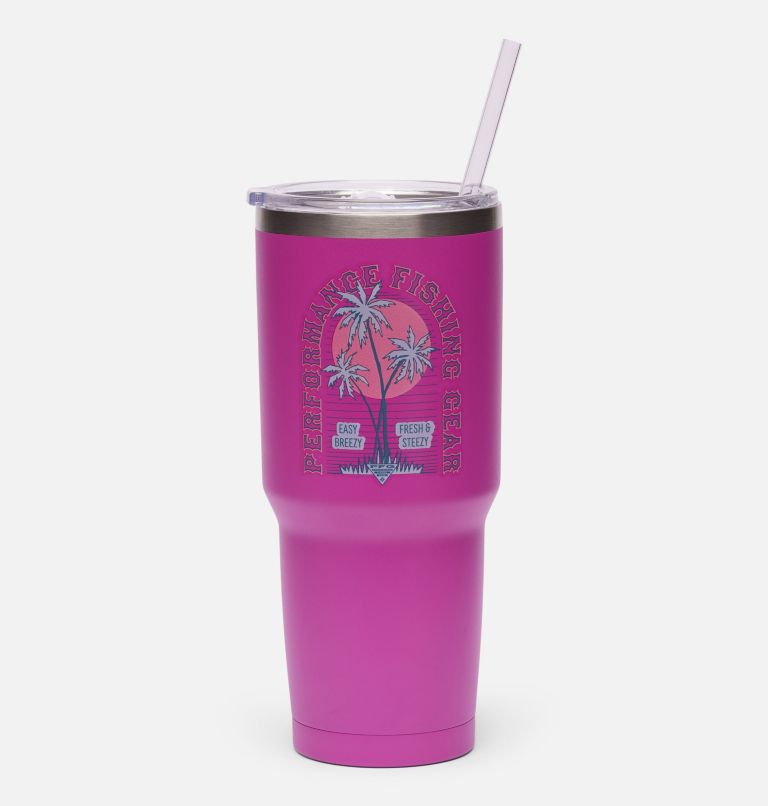 30 OZ SS VACUUM TUMBLER WITH STRAW | 574 | O/S, Color: Bright Lavendar Easy Bleezy, image 1