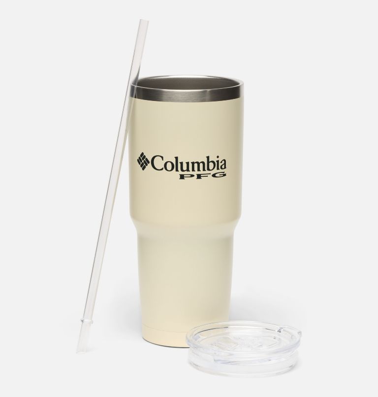 Stainless Steel Vacuum Tumbler With Straw - 30 oz, Color: Lemon Wash, image 3