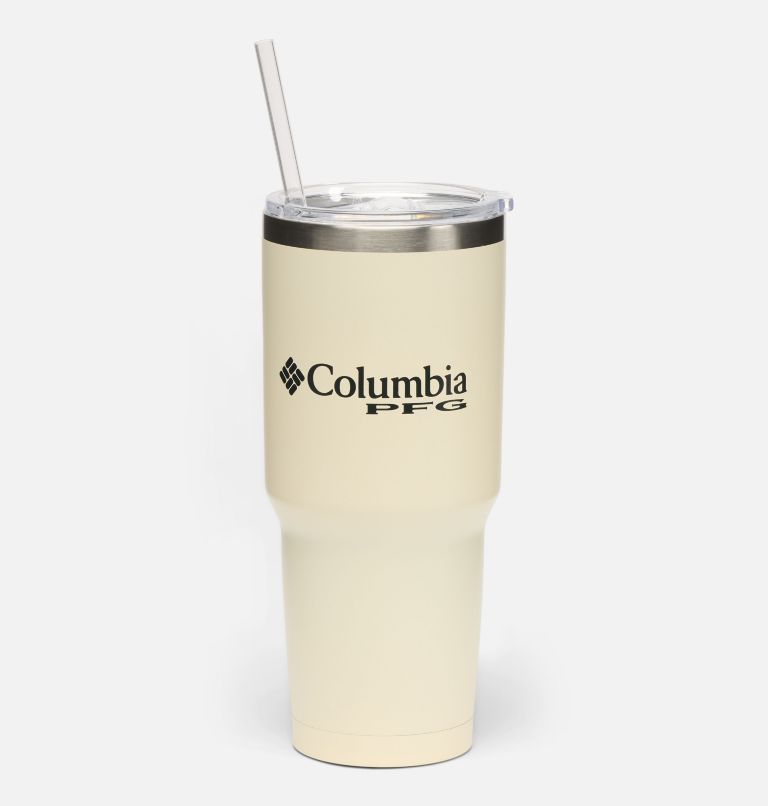 Stainless Steel Vacuum Tumbler With Straw - 30 oz, Color: Lemon Wash, image 2