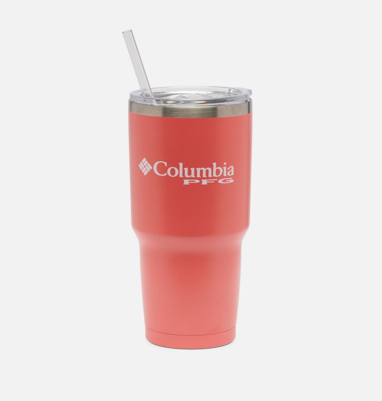 30 OZ SS VACUUM TUMBLER WITH STRAW | 804 | O/S, Color: Corange, image 2