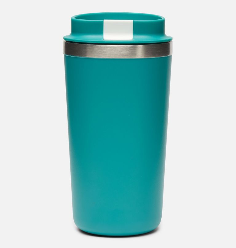 Stainless Steel Coffee Tumbler - 16 oz, Color: Teal Pasteled Tonel Spray Gem, image 2