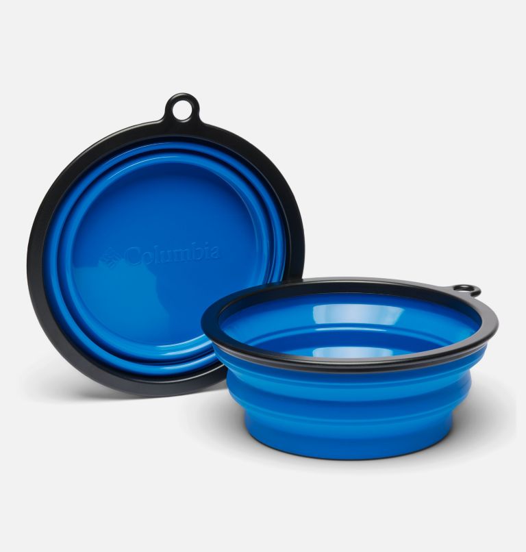 Silver Ridge Collapsible Dog Bowl 2 Pack Set - 32 oz, Color: Bright Indigo, image 2