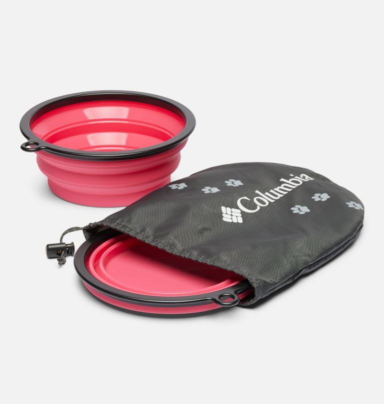 Silver Ridge Collapsible Dog Bowl 2 Pack Set - 32 oz, Color: Wild Geranium, image 1
