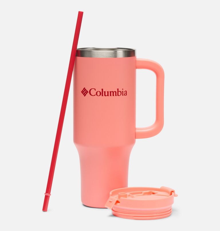 Stainless Steel Vacuum Tumbler with Handle - 40 oz, Color: Alpenglow, image 2