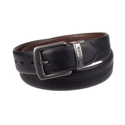 Checkered, Real Leather Brown Belt 1.5 inch/38mm, Sizes - S, M, L, XL (Interchangeable Buckle)