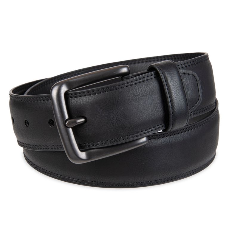 Le Camp brown leather belt contrast stitching