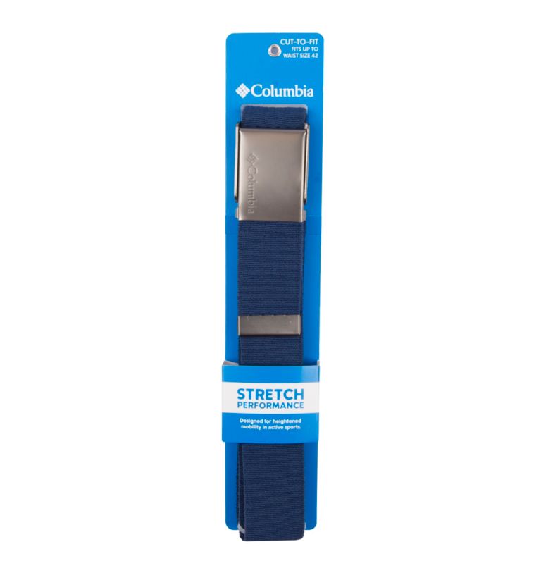 Men's Fabric Stretch Casual Belt, Color: Navy, image 2