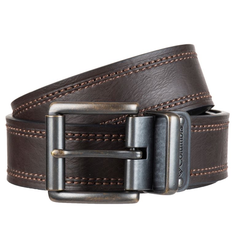 Men's Reversible Stitched Leather Belt, Men's Accessories