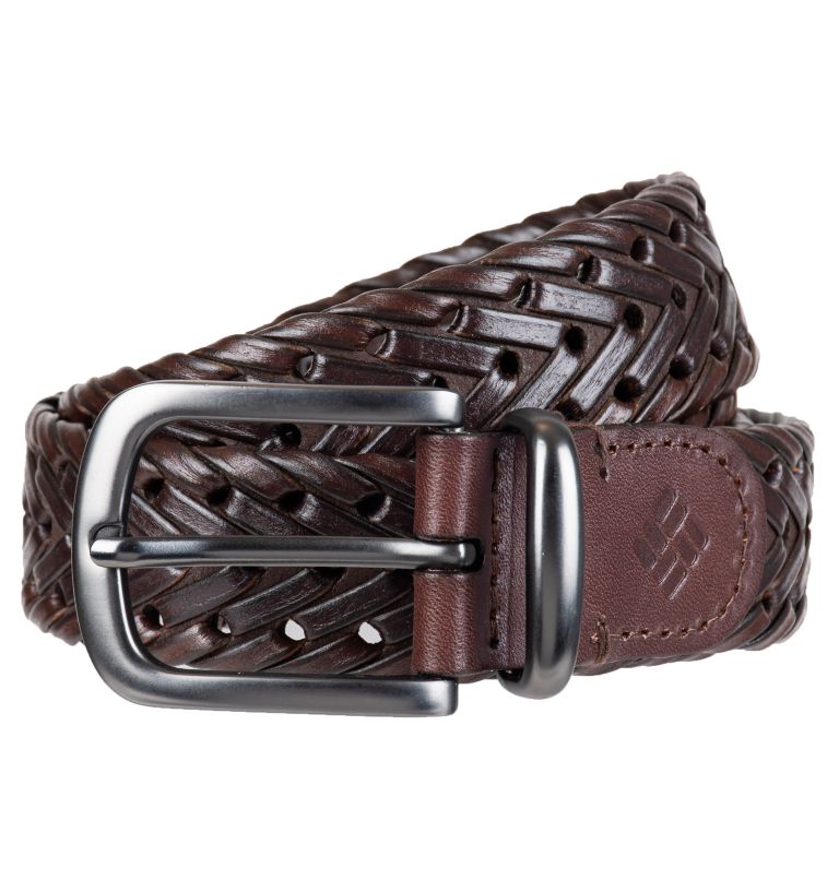 Thumbnail: Men's Cottonwood Canyon Leather Belt, Color: Brown, image 1
