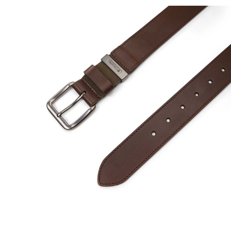 Men's Belt Flowering 38MM, Color: BROWN/OLIVE, image 3