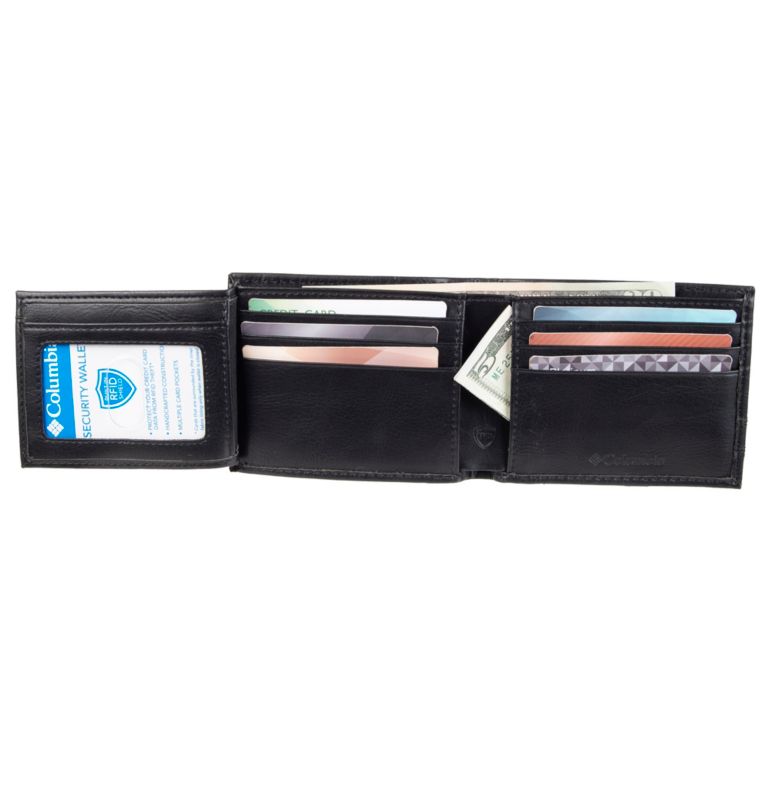 Thumbnail: Men's RFID Wilkes Traveler Wallet, Color: Black, image 4