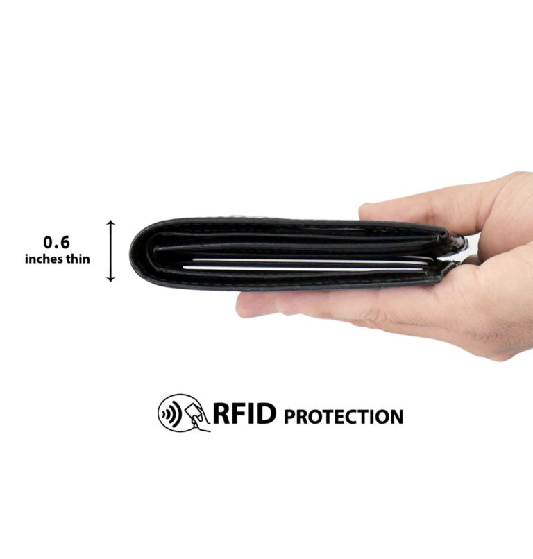 Thumbnail: Men's RFID Wilkes Traveler Wallet, Color: Black, image 5