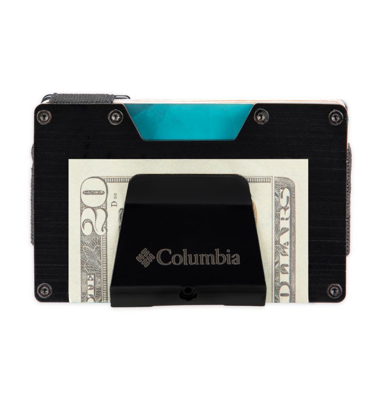 Expandable Card Case with Metal Money Clip, Color: BLACK, image 3