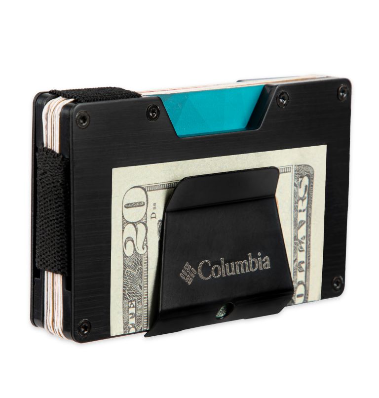 Expandable Card Case with Metal Money Clip, Color: BLACK, image 4