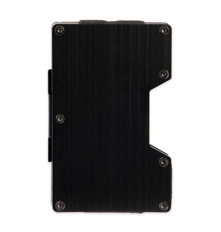 Expandable Card Case with Metal Money Clip, Color: BLACK, image 2