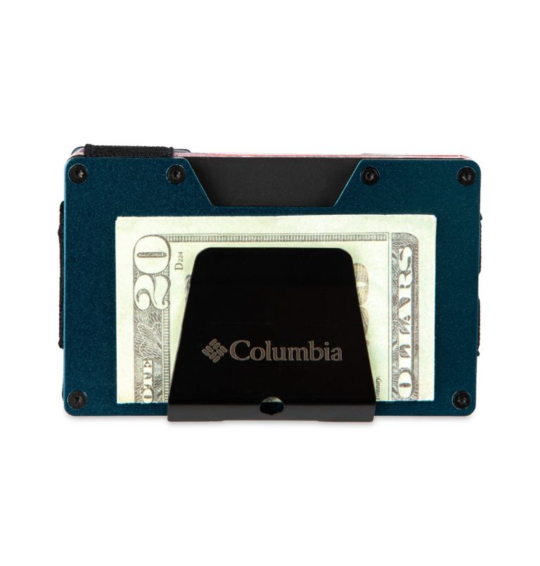 Expandable Card Case with Metal Money Clip, Color: BLUE, image 3