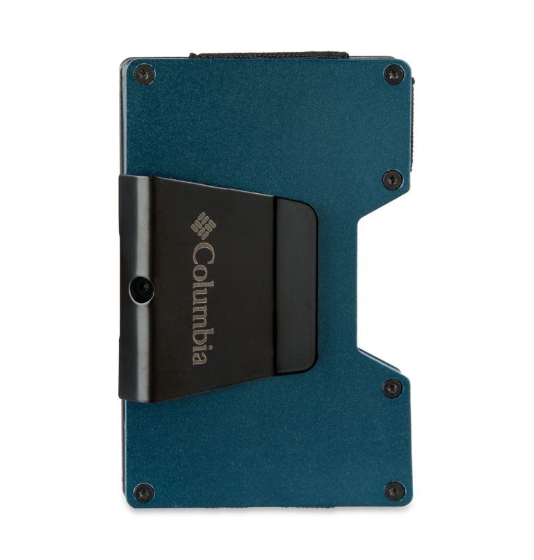 Expandable Card Case with Metal Money Clip, Color: BLUE, image 1