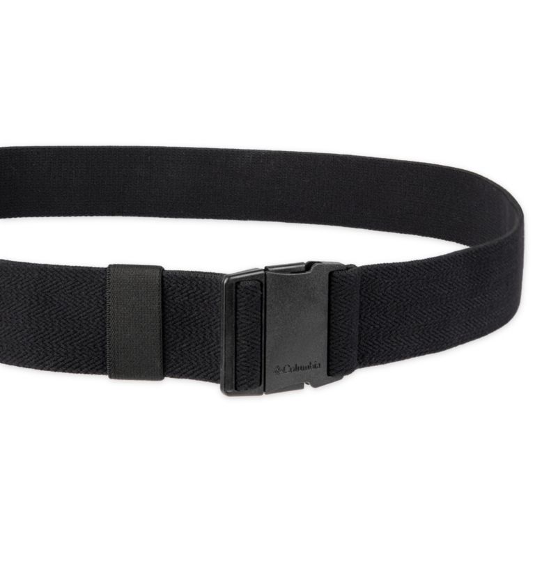 Stretch Webbing Printed Belt, Color: BLACK, image 2