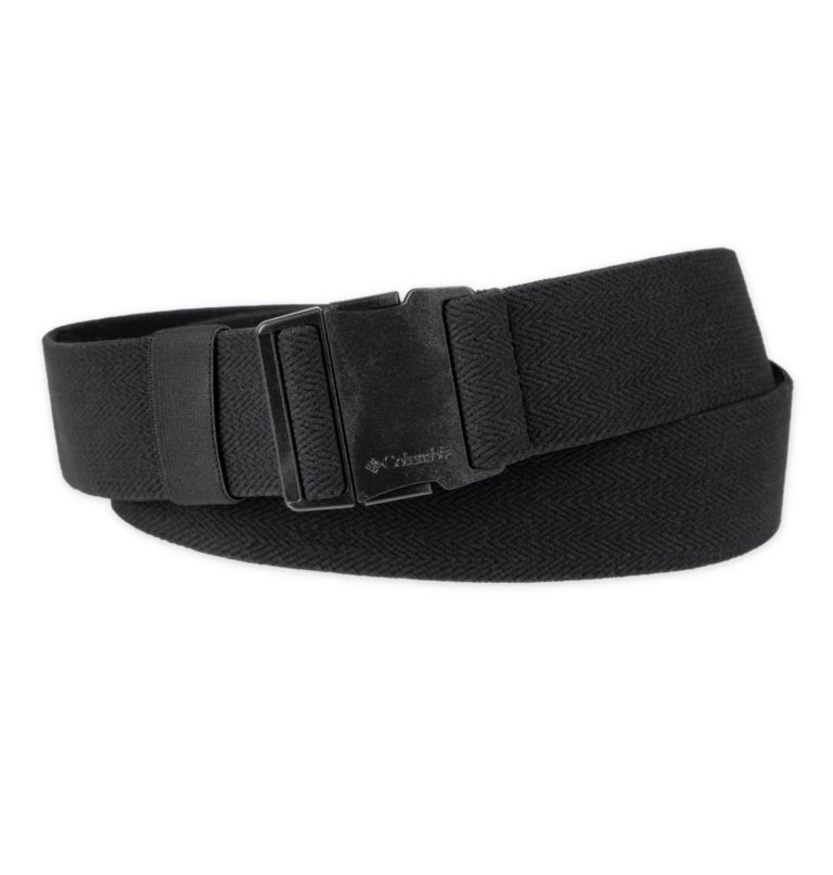 Stretch Webbing Printed Belt, Color: BLACK, image 1