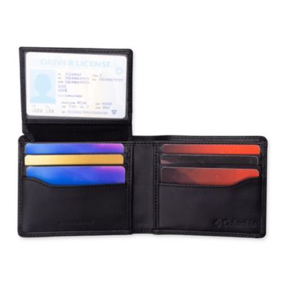 alpine swiss Logan Portafoglio uomo con cerniera lampo di sicurezza RFID in pelle di vacchetta Bifold con scatola regalo Tan