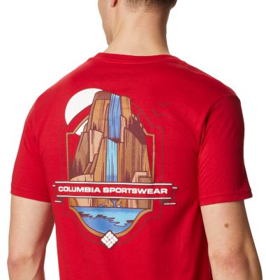 red columbia t shirt