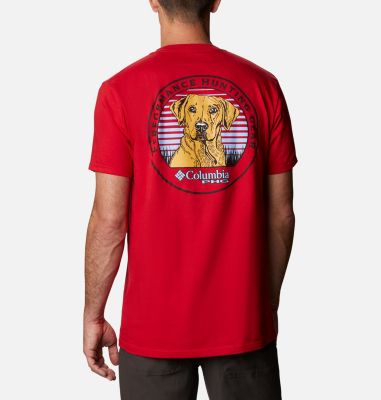 red columbia t shirt