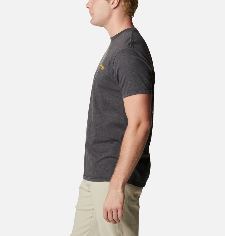 Thumbnail: Men's PHG Haunt Graphic T-Shirt, Color: Charcoal Heather, image 3