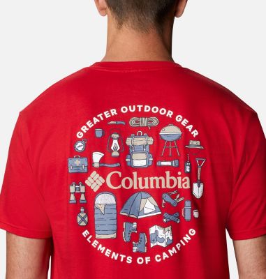 red columbia t shirt