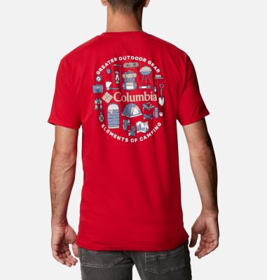 red columbia t shirt