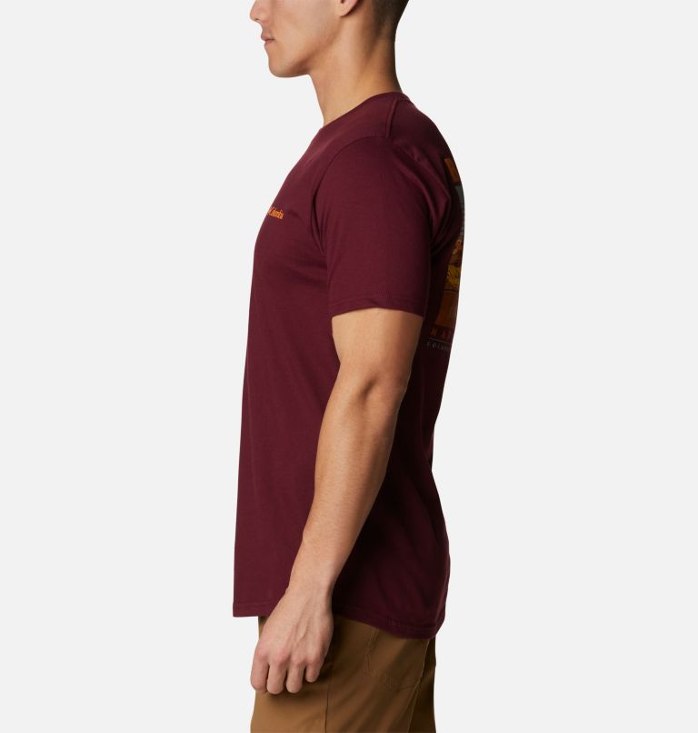 Men's Badlands Park T-Shirt, Color: Rich Wine