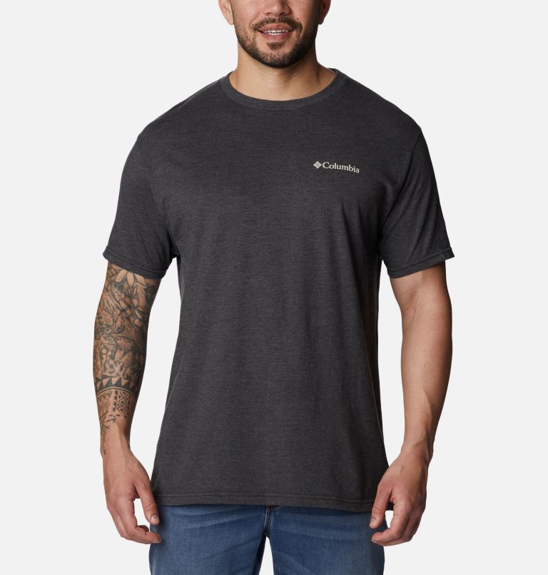 Thumbnail: Men's Bound Graphic T-Shirt, Color: Charcoal Heather, image 2