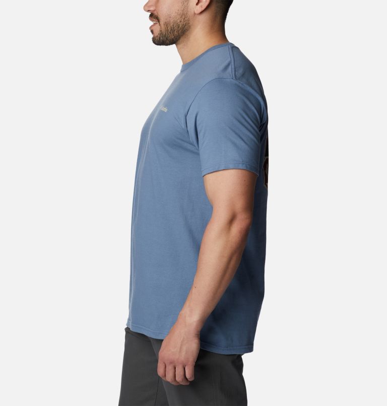 Thumbnail: Men's New Heights Graphic T-Shirt, Color: Steel, image 3