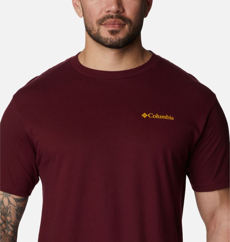 Thumbnail: Men's New Heights Graphic T-Shirt, Color: Rich Wine, image 4