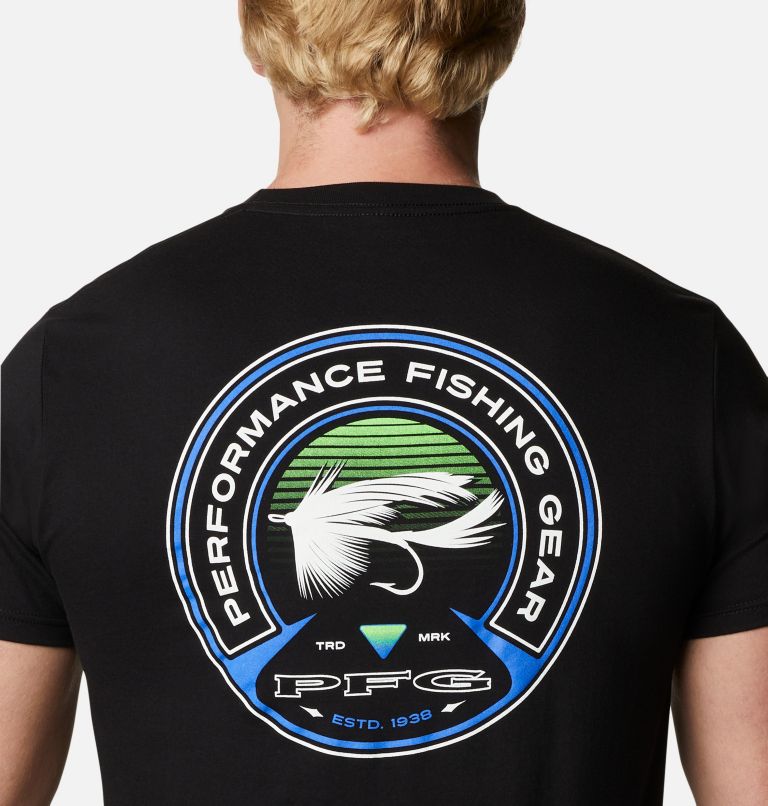 Thumbnail: Men's PFG Hooked Graphic T-Shirt, Color: Black, image 5