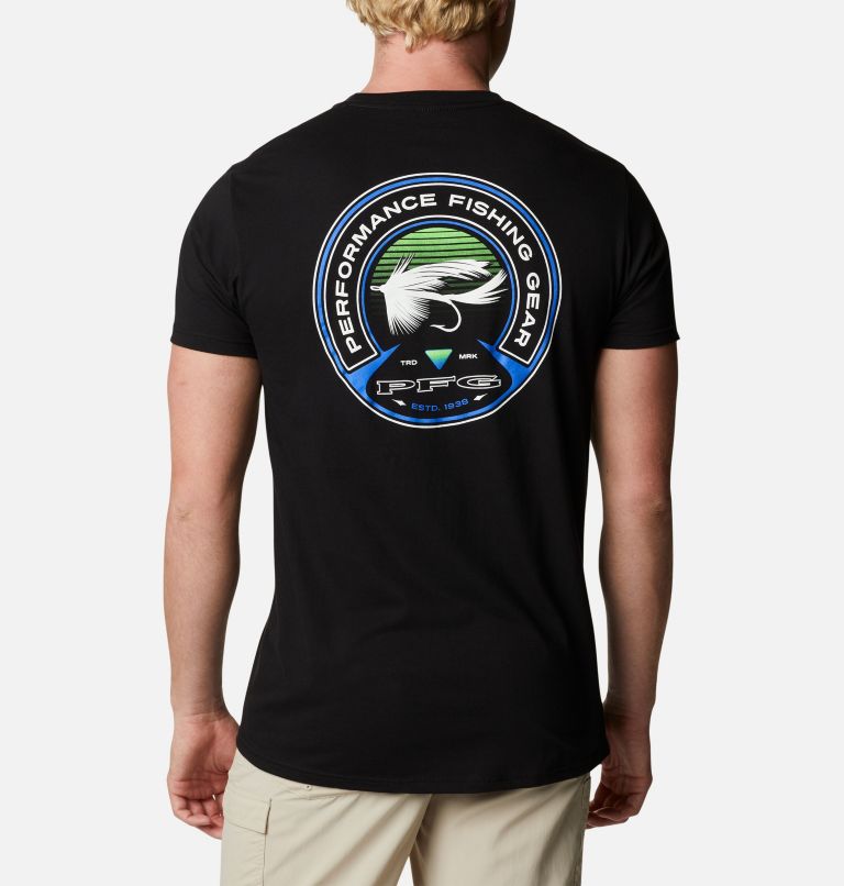 Men's PFG Hooked Graphic T-Shirt, Color: Black, image 1