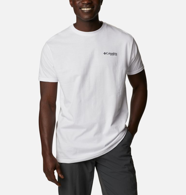 Thumbnail: Men's PFG Hooked Graphic T-Shirt, Color: White, image 2