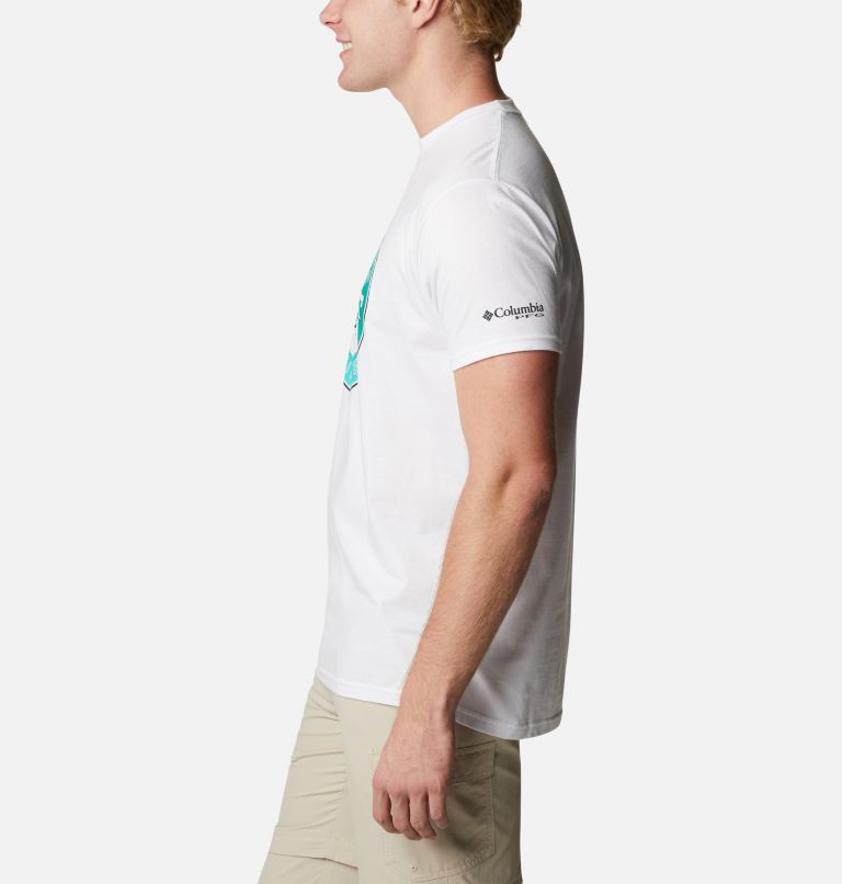 Thumbnail: Men's PFG Zinny Graphic T-Shirt, Color: White, image 3