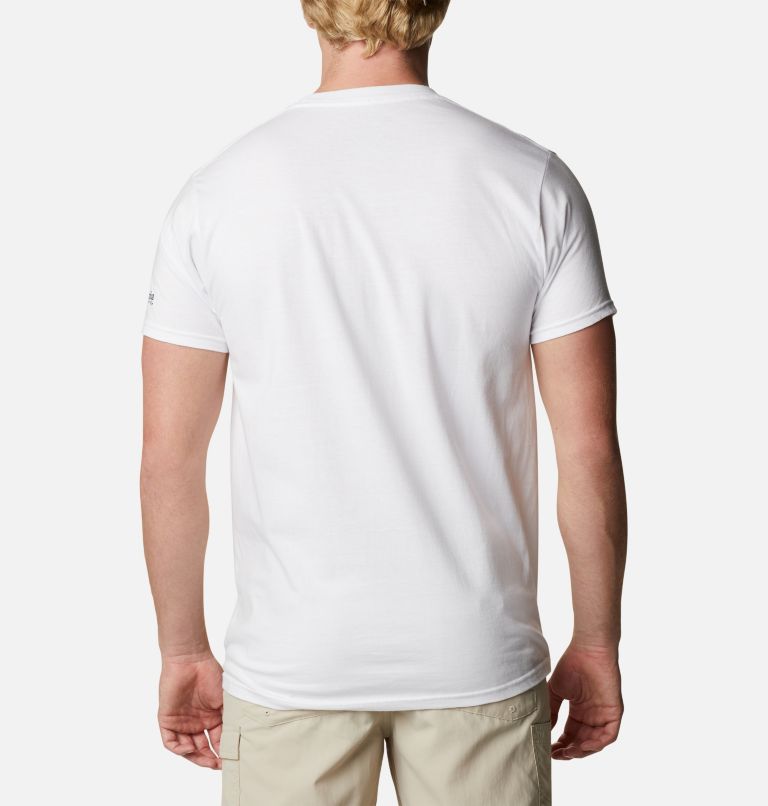 Men's PFG Zinny Graphic T-Shirt, Color: White, image 2