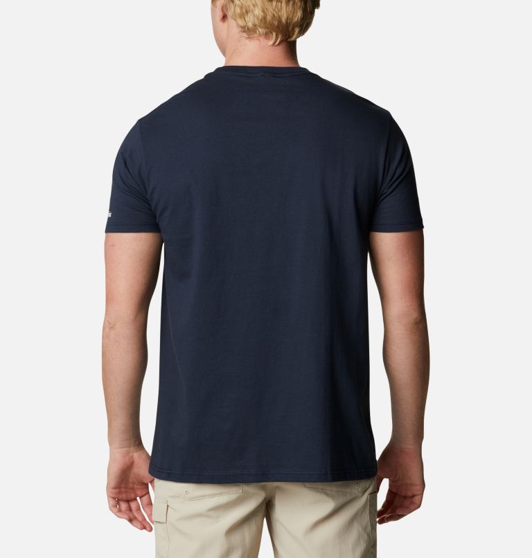 Thumbnail: Men's PFG Crisp Graphic T-Shirt, Color: Columbia Navy, image 2