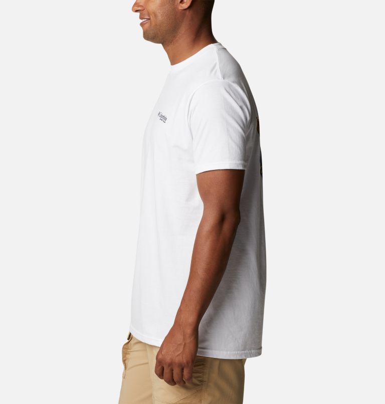Men's PFG Mabel Graphic T-Shirt, Color: White, image 3